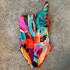 GAP One Shoulder one piece Swim Suit, size S